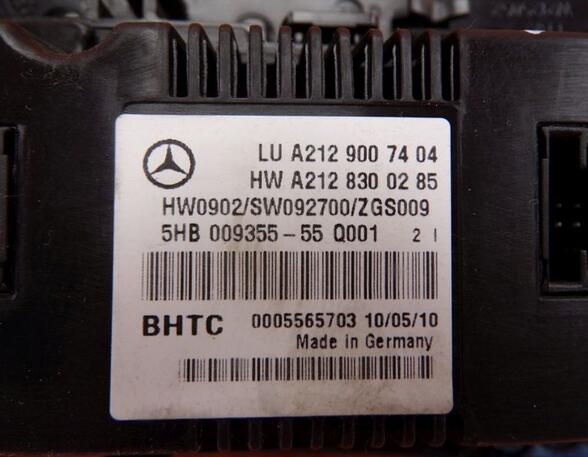 Bedienelement  Klimaanlage  MERCEDES-BENZ E-KLASSE (W212) E 300 CDI/BLUETEC 170 KW