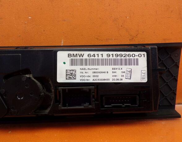 Bedienelement  Klimaanlage  BMW 3 TOURING (E91) 316I 90 KW