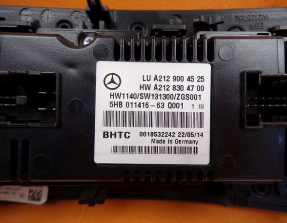 Bedieningselement airconditioning MERCEDES-BENZ E-CLASS T-Model (S212)