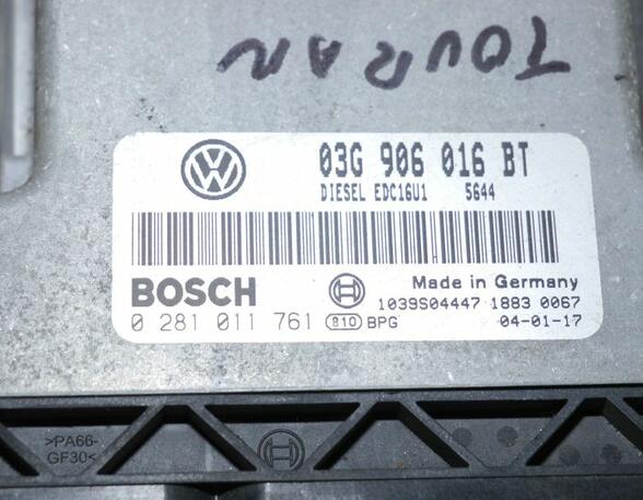 Engine Management Control Unit VW Touran (1T1, 1T2)