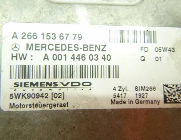 Regeleenheid motoregeling MERCEDES-BENZ A-Klasse (W169)