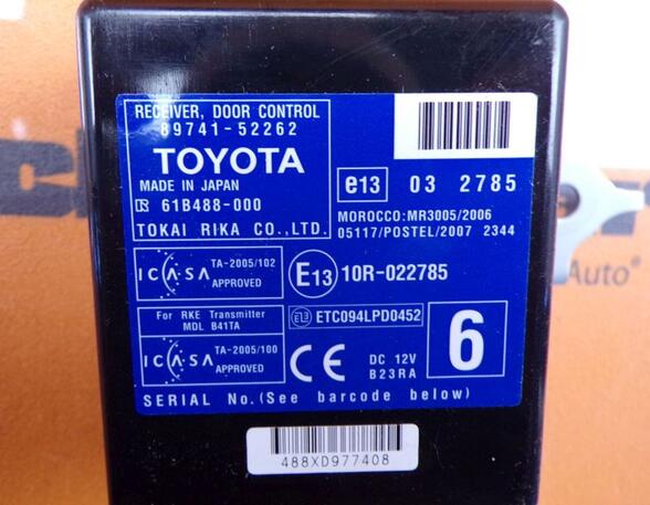 Control unit for central locking system TOYOTA IQ (_J1_)