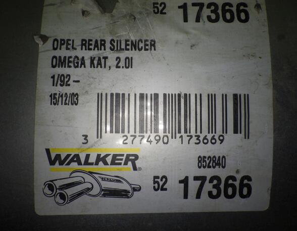 Front Silencer OPEL OMEGA A Estate (V87)