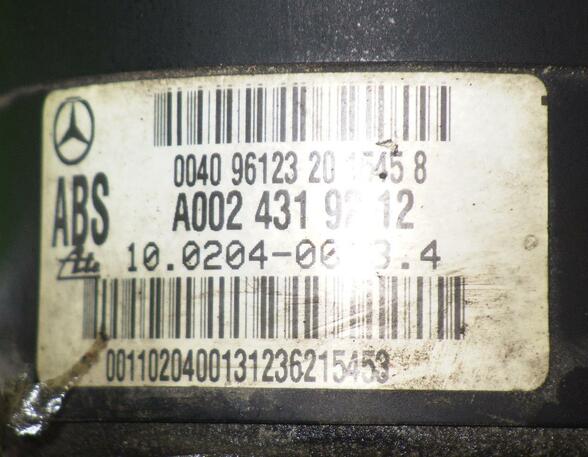 Abs Hydraulic Unit MERCEDES-BENZ C-Klasse (W202)