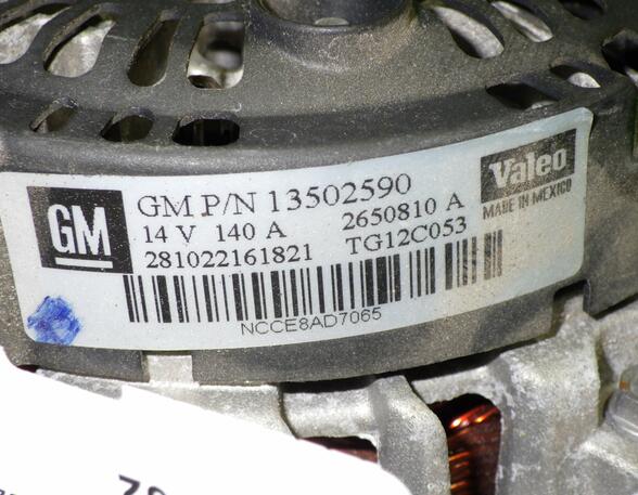 Alternator OPEL Insignia A Stufenheck (G09)