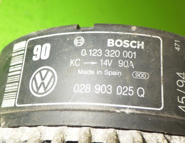 Alternator SEAT TOLEDO I (1L), VW TRANSPORTER IV Bus (70B, 70C, 7DB, 7DK, 70J, 70K, 7DC, 7DJ)