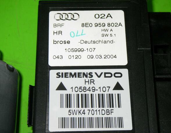 Elektrische motor raamopener AUDI A4 Avant (8E5, B6), AUDI A4 Avant (8ED, B7)