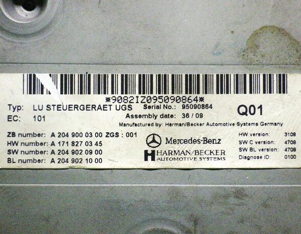 Regeleenheid MERCEDES-BENZ A-Klasse (W169)