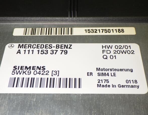 Regeleenheid MERCEDES-BENZ SLK (R170)