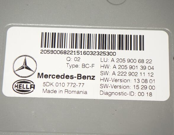 Regeleenheid MERCEDES-BENZ C-CLASS (W204), MERCEDES-BENZ C-CLASS (W205)