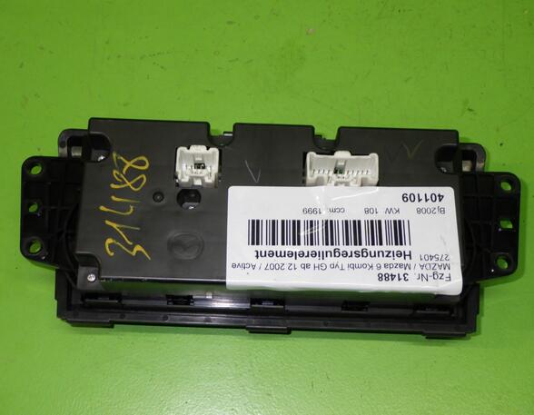 Heating & Ventilation Control Assembly MAZDA 6 Estate (GH)