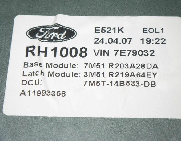 Raambedieningsmechanisme FORD C-MAX (DM2), FORD FOCUS C-MAX (DM2), FORD KUGA I, FORD KUGA II (DM2)