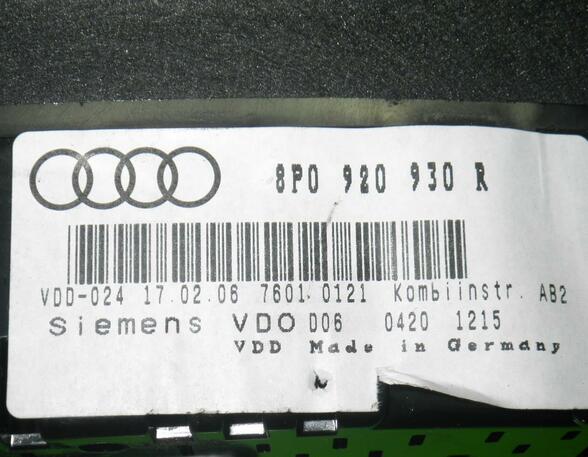 Instrument Cluster AUDI A3 (8P1), AUDI A3 Sportback (8PA)