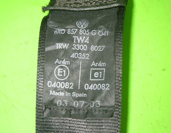 Safety Belts SEAT Arosa (6H), VW Lupo (60, 6X1)