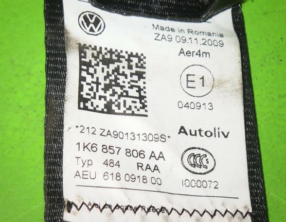 Safety Belts VW Golf V (1K1), VW Golf VI (5K1)