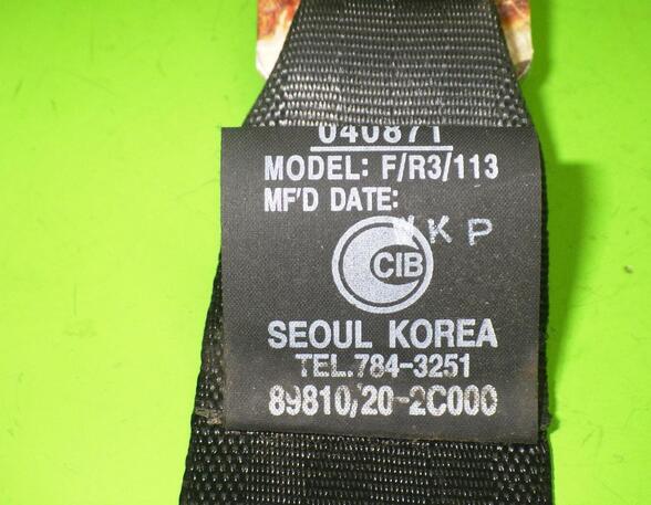 Safety Belts HYUNDAI COUPE (GK)