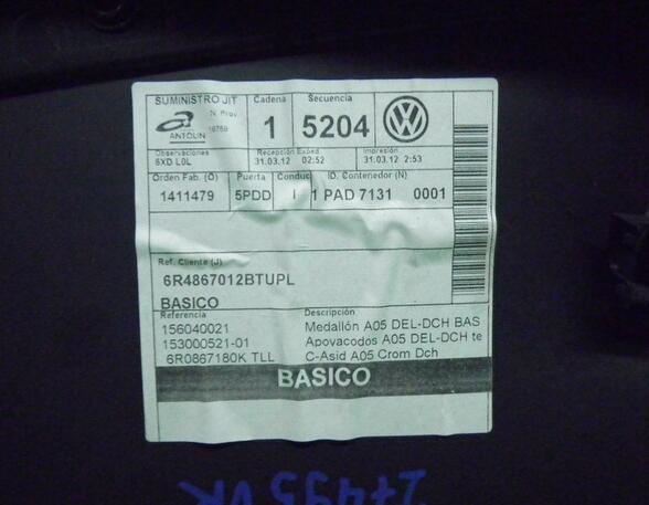 Door Card (Door Panel) VW Polo (6C1, 6R1)