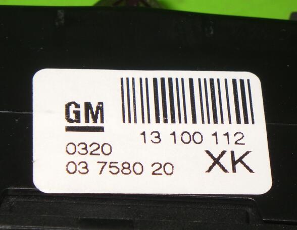 Hazard Warning Light Switch OPEL Zafira/Zafira Family B (A05)