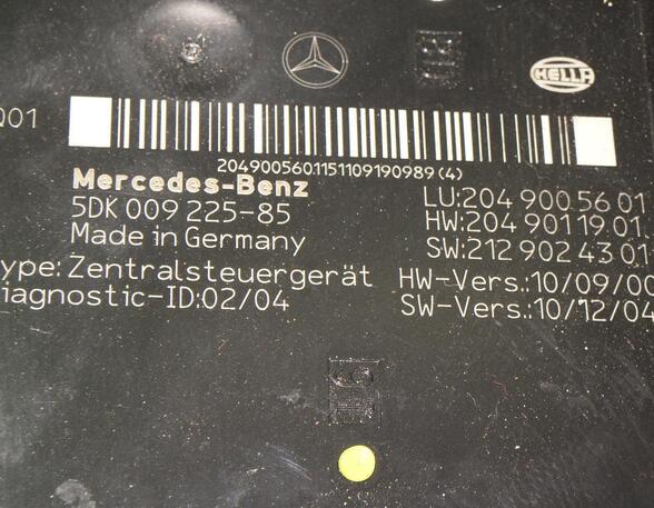 Fuse Box Cover MERCEDES-BENZ C-CLASS T-Model (S204)