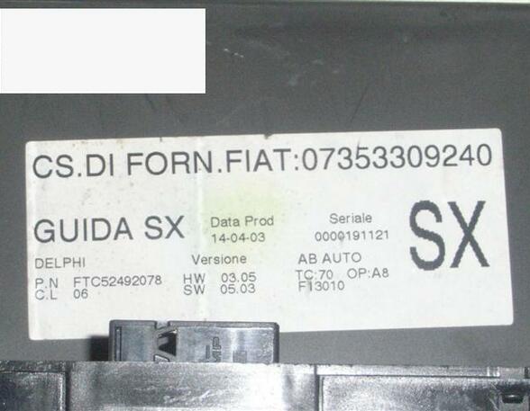 Air Conditioning Control Unit ALFA ROMEO 147 (937)