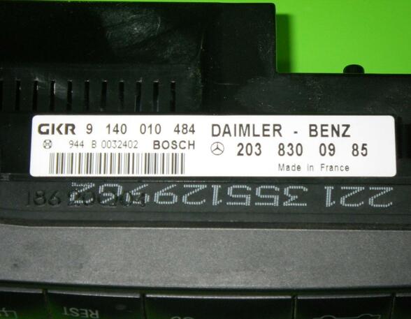 Air Conditioning Control Unit MERCEDES-BENZ C-Klasse Coupe (CL203)