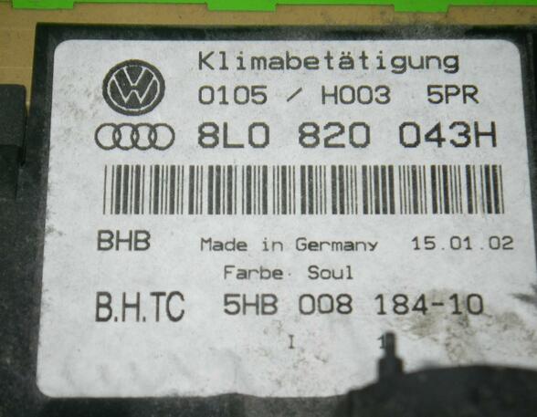 Air Conditioning Control Unit AUDI A3 (8L1)