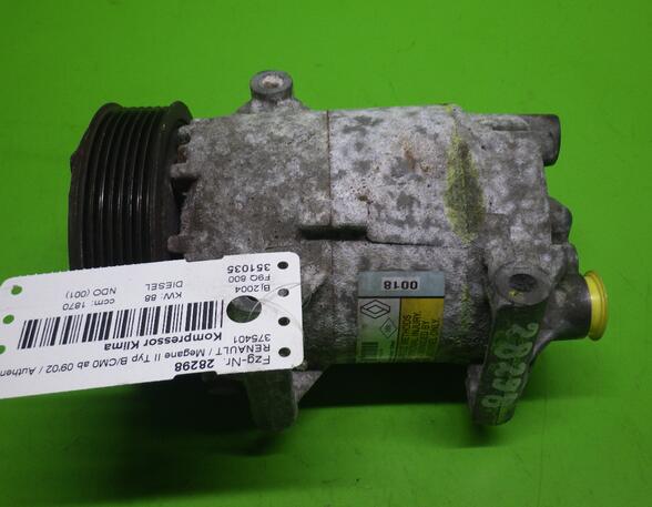 Air Conditioning Compressor RENAULT MEGANE II (BM0/1_, CM0/1_), RENAULT MEGANE II Coupé-Cabriolet (EM0/1_)