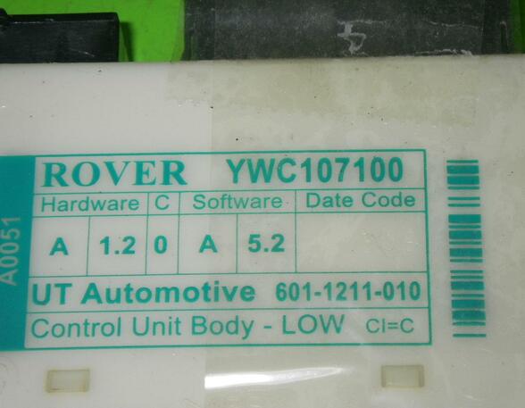 Air Conditioning Control Unit ROVER 75 (RJ)