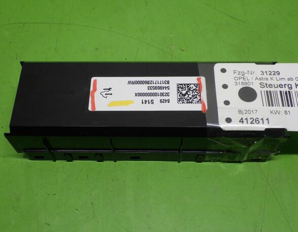 Control unit for air conditioning OPEL ASTRA K (B16), OPEL ASTRA K Sports Tourer (B16)