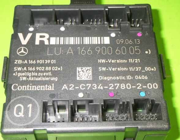 Control unit for door MERCEDES-BENZ A-Klasse (W176), MERCEDES-BENZ B-Klasse (W242, W246)