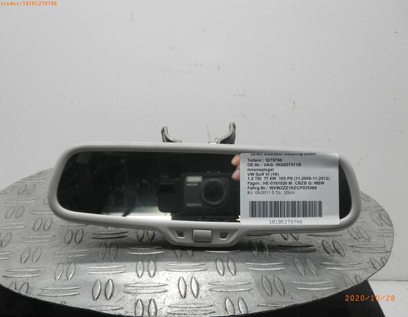 Interior Rear View Mirror VW Golf VI (5K1), VW Golf V (1K1)