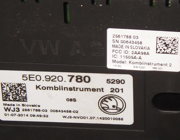 Instrument Cluster SKODA Octavia III Combi (500000, 5000000)