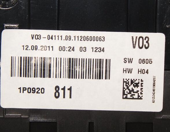 Instrument Cluster SEAT ALTEA (5P1), SEAT ALTEA XL (5P5, 5P8), VW SHARAN (7M8, 7M9, 7M6)