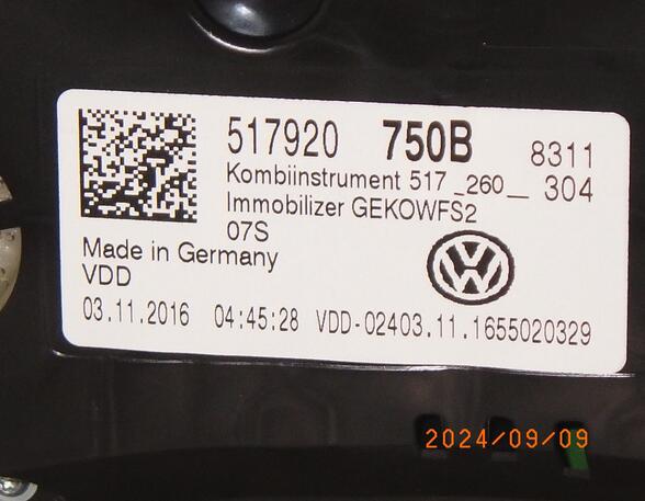 5346147 Instrumentenkombination VW Golf Sportsvan (AM) 517920750B