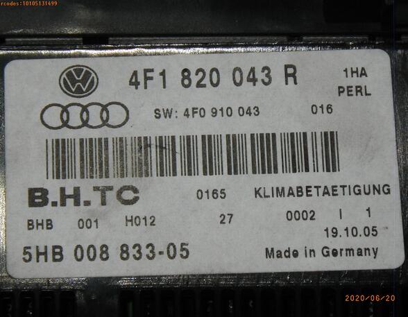 Bedienelement für Klimaanlage AUDI A6 Avant (4F) 183700 km