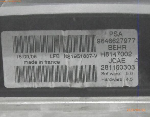 Air Conditioning Control Unit PEUGEOT 307 Break (3E)