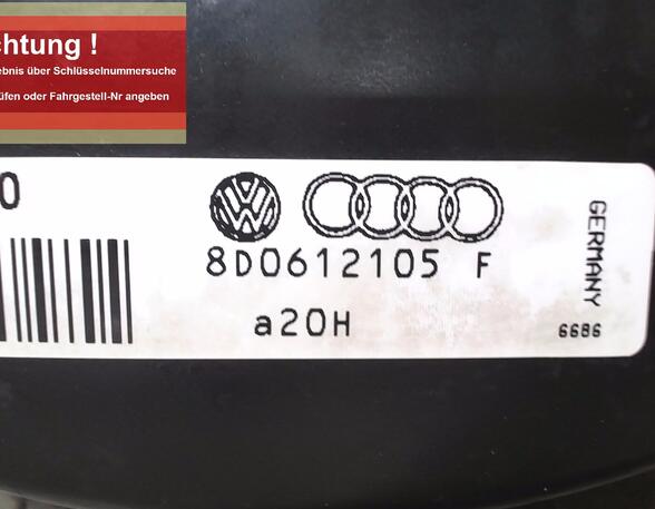 Brake Booster AUDI A4 (8D2, B5)