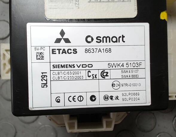 SICHERUNGSKASTEN/ RELAISKASTEN  (Motorelektrik) Mitsubishi Colt Benzin (Z3B) 1124 ccm 55 KW 2005>2008