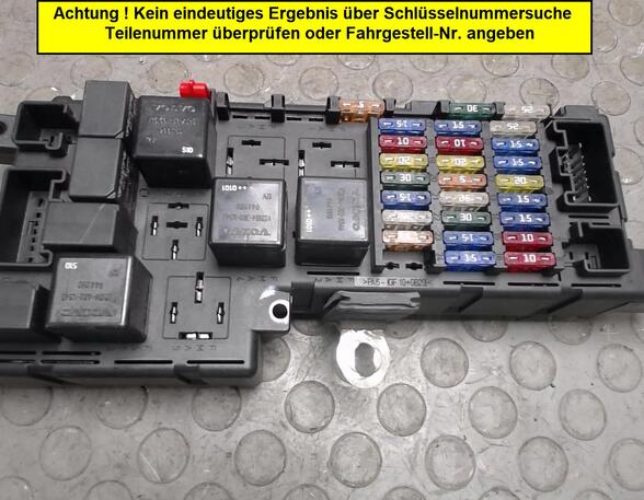 SICHERUNGSKASTEN  (Motorelektrik) Volvo S 60 Benzin (R/H) 2435 ccm 103 KW 2000>2004