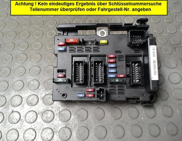 SICHERUNGSKASTEN/ BCM STEUERGERÄT (Motorelektrik) Peugeot 206 Benzin (2KFX/2NFZ/) 1124 ccm 44 KW 2009>2012