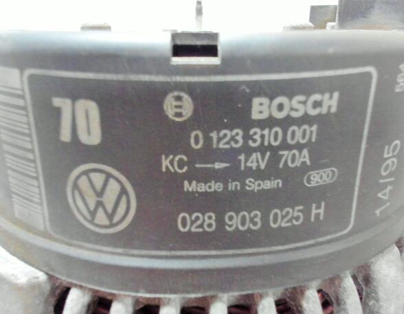 LICHTMASCHINE / GENERATOR ( 70A )  (Motorelektrik) VW Golf Benzin (1HXO/1HX1/1EXO) 1598 ccm 55 KW 1992>1996