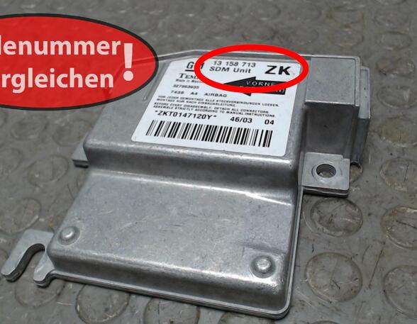 Airbag Control Unit OPEL Meriva (--)