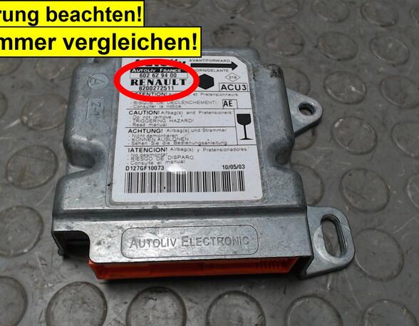 Airbag Control Unit RENAULT Kangoo (KC0/1)