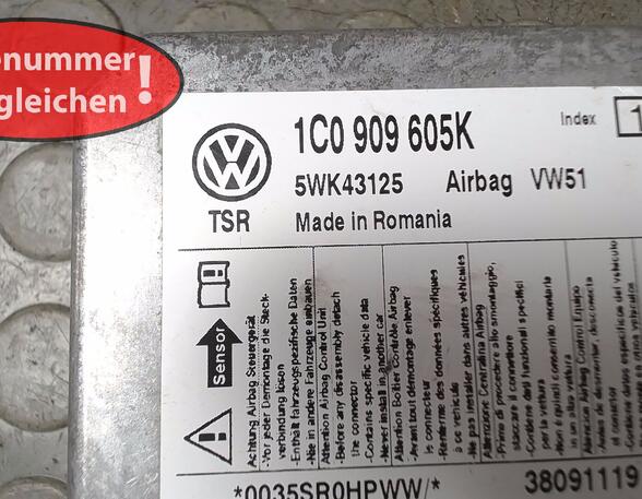 Regeleenheid airbag VW Fox Schrägheck (5Z1, 5Z3, 5Z4)