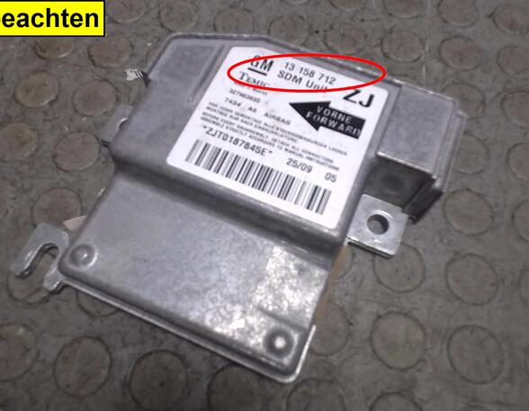 Airbag Control Unit OPEL Meriva (--)