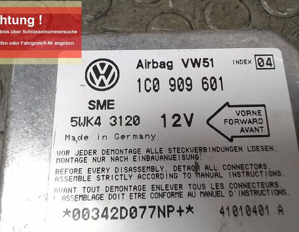 Regeleenheid airbag VW LUPO (6X1, 6E1)