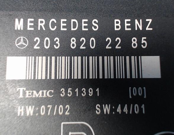 TÜRSTEUERGERÄT HINTEN RECHTS  (Steuergeräte) Mercedes-Benz C-Klasse Diesel (203) 2148 ccm 105 KW 2001>2004