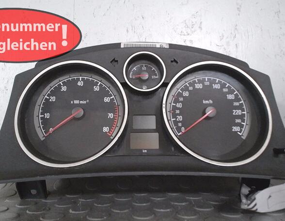 TACHOEINHEIT / INSTRUMENTENTAFEL ( ENTHEIRATET )  (Armaturenbrett / Mittelkonsole) Opel Astra Benzin (H) 1796 ccm 92 KW 2004>2006