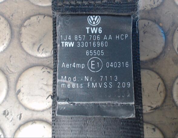 Safety Belts VW Golf IV (1J1)