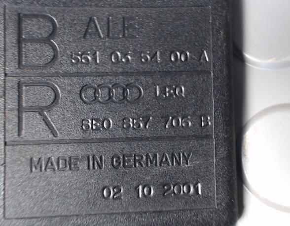 SICHERHEITSGURT VORN RECHTS (Sicherheitselektronik) Audi Audi A4 Benzin (8E/8H/QB6) 1984 ccm 96 KW 2001>2004